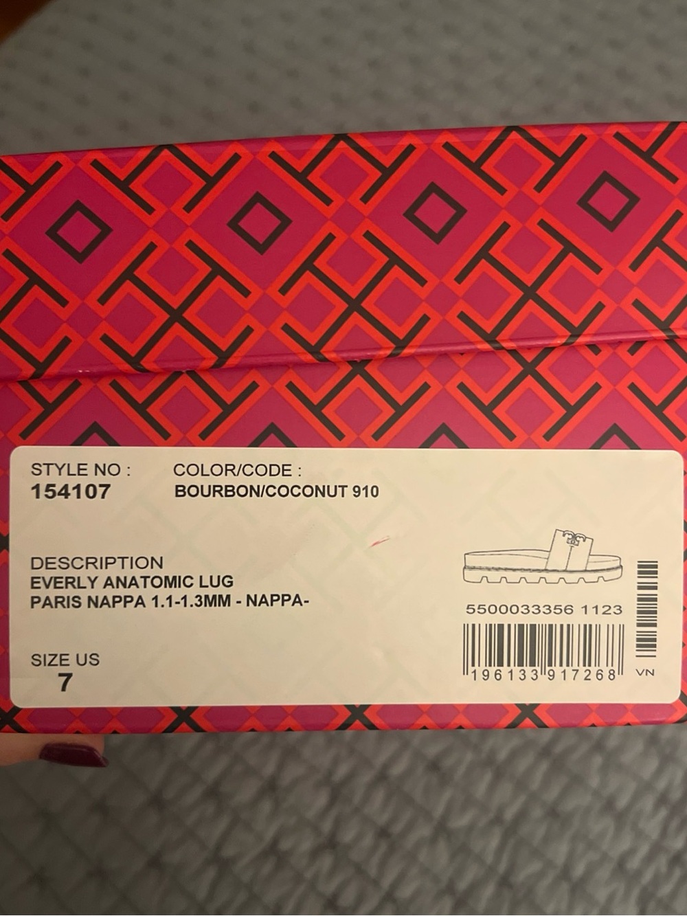 Tory Burch Anatomic Lug sandal - Picture 3 of 4
